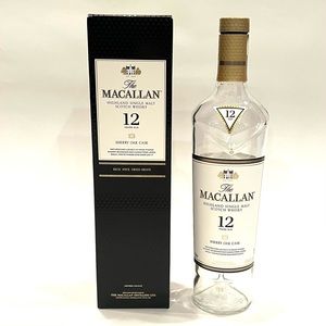 Macallan Highland Single Malt Scotch Whisky 12 Year Sherry Oak Cask Empty Bottle